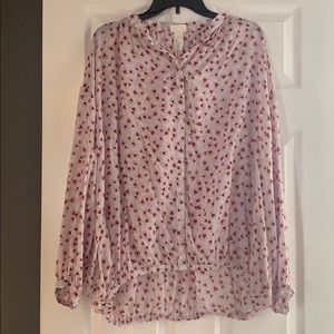 H&M printed blouse